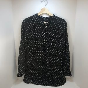 Merona Black and White Blouse